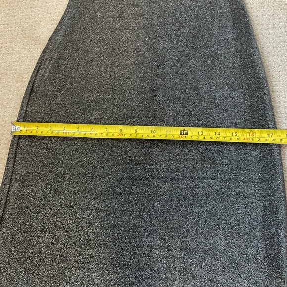 Reformation Jamen Knit Silver Metallic Sparkly Midi Dress Size Medium - Picture 14 of 15